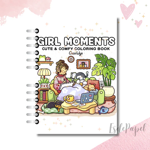 Libro Para Colorear Girl Moments - Coco Wyo