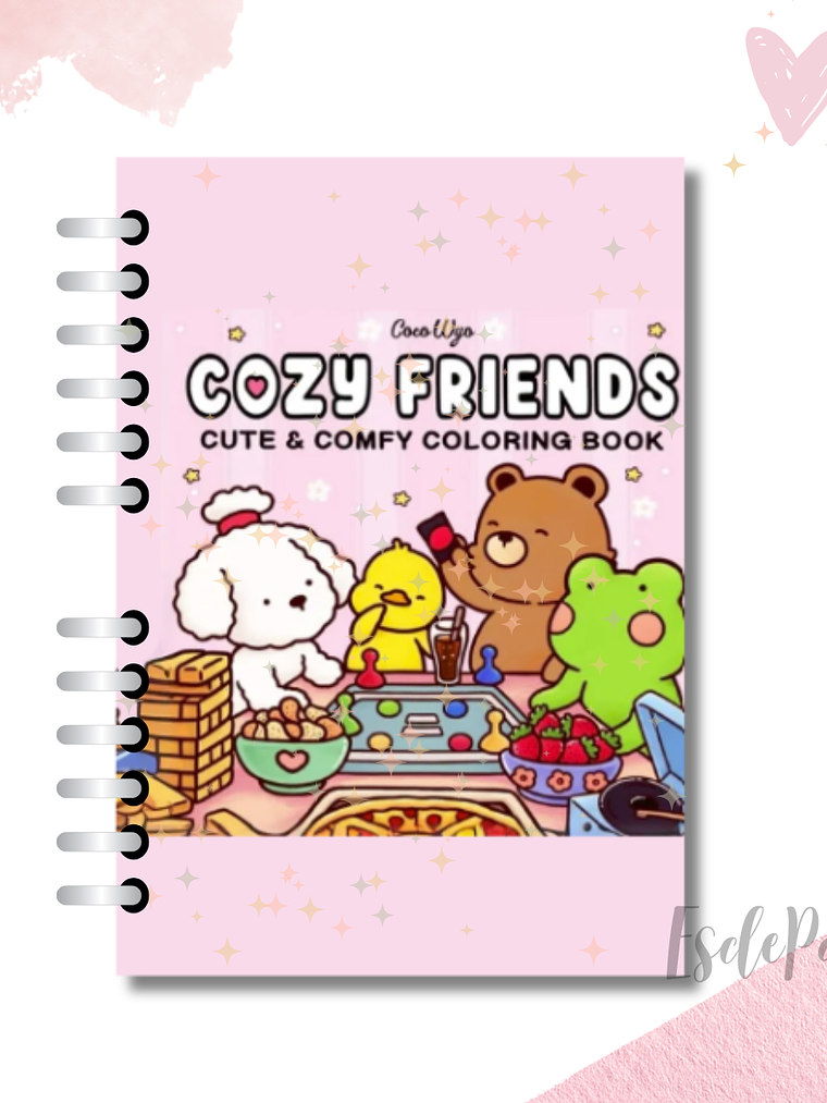 Libro Para Colorear Cozy Friends 1