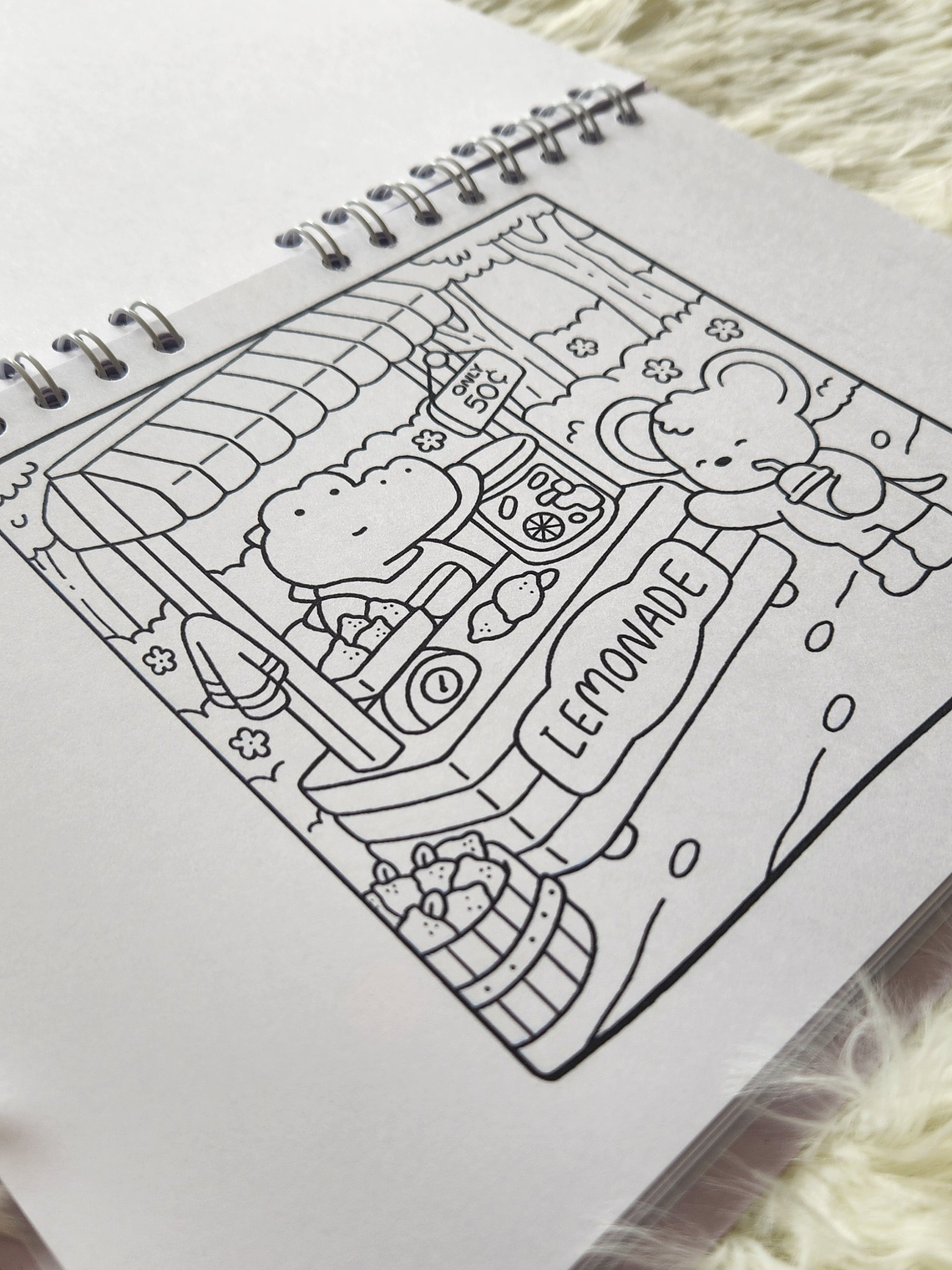 Libro Para Colorear Cozy Friends 5