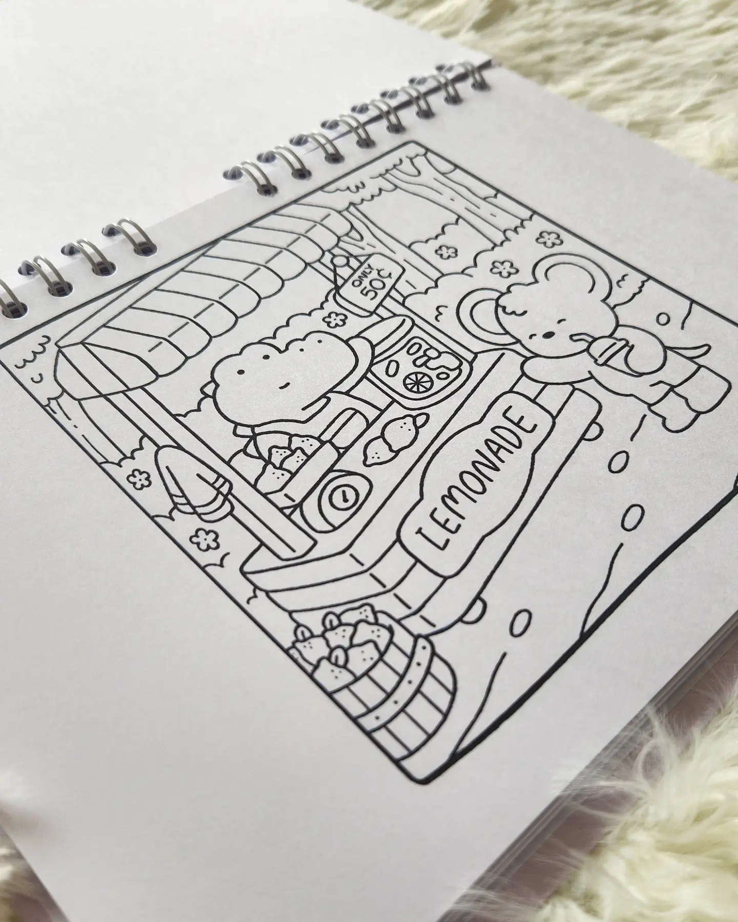 Libro Para Colorear Cozy Friends 5