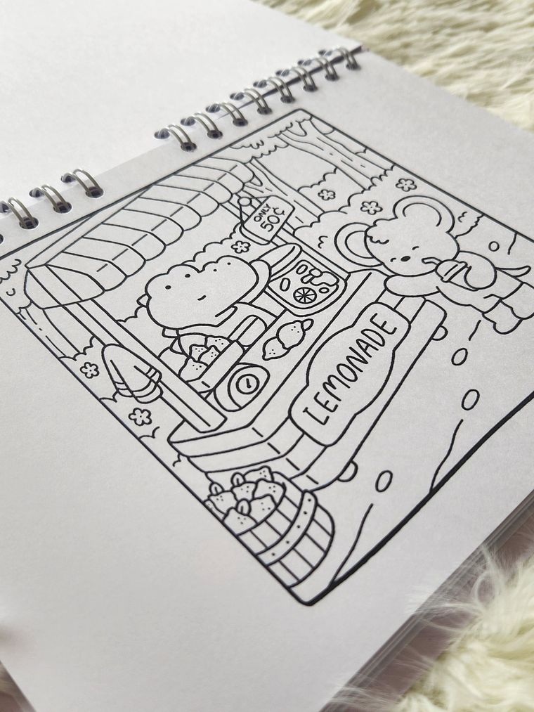 Libro Para Colorear Cozy Friends 5