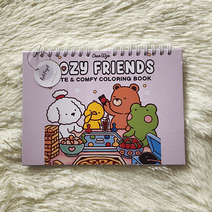 Libro Para Colorear Cozy Friends