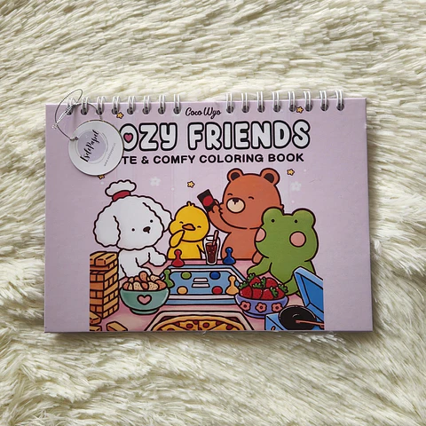 Libro Para Colorear Cozy Friends