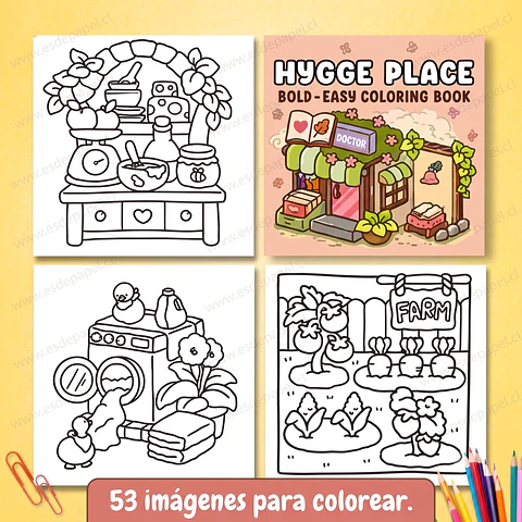 Libro Para Colorear Hygge Place - Coco Wyo