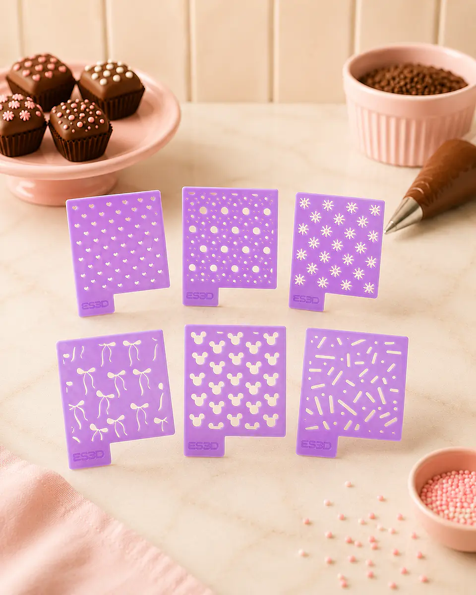 Kit Mini Stencils para Brigadeiros — 6 modelos 1