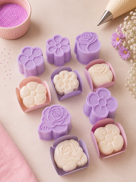 Kit de Ejetores Florais para Brigadeiro - 5 peças