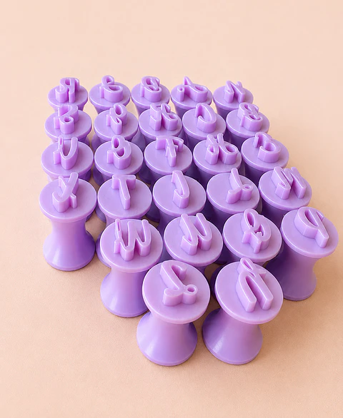 Kit Carimbos de Brigadeiro Alfabeto Cursivo A–Z 