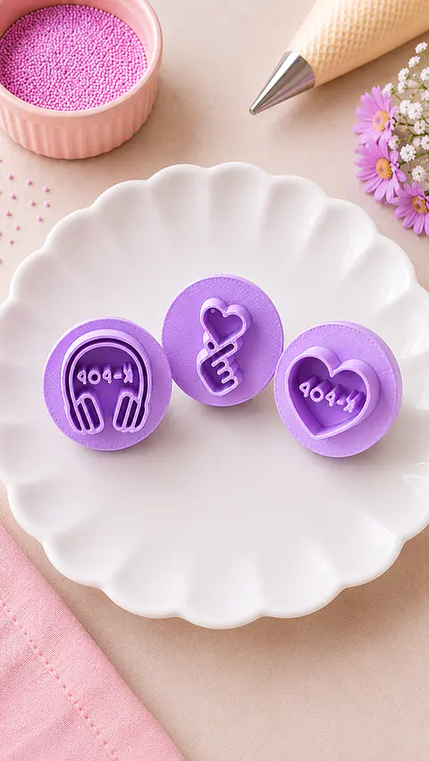 Kit Carimbos de Brigadeiro K-Pop - 3peças