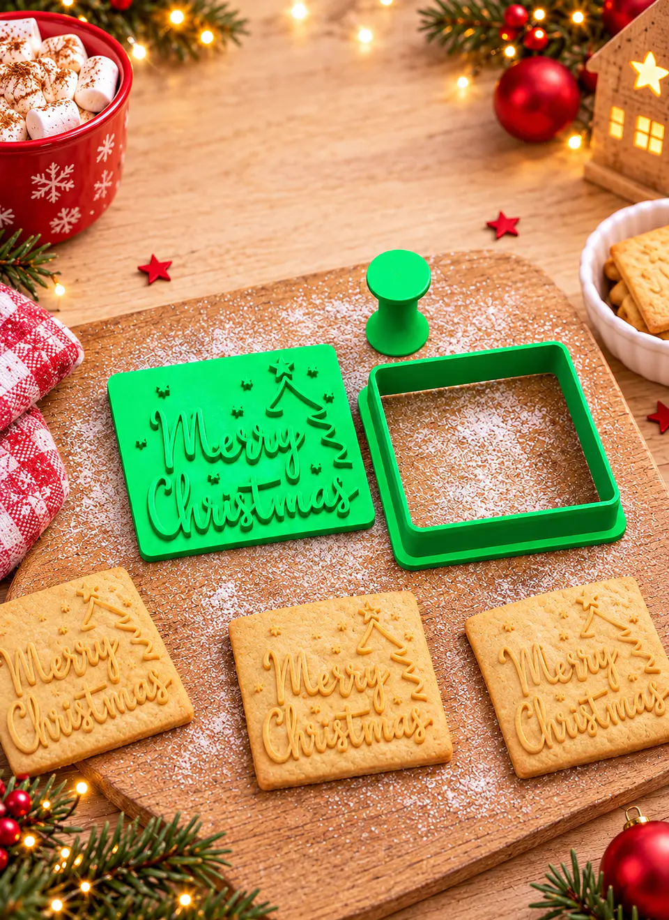Cortador Biscoito Merry Christmas - 1  peça 1