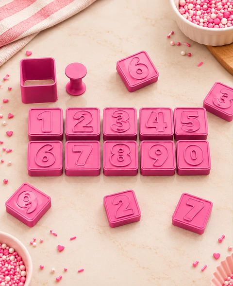 Kit ejetor de Brigadeiro números - 10 peças