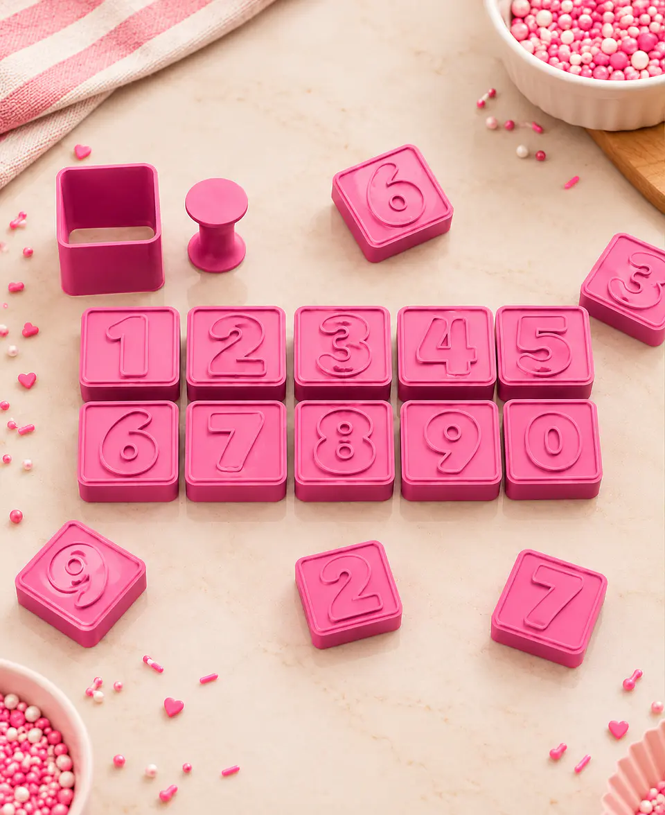 Kit ejetor de Brigadeiro números - 10 peças 1