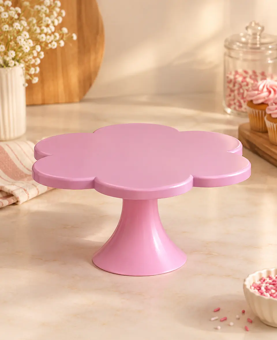Cake Stand Flor 15cm ROXO 1