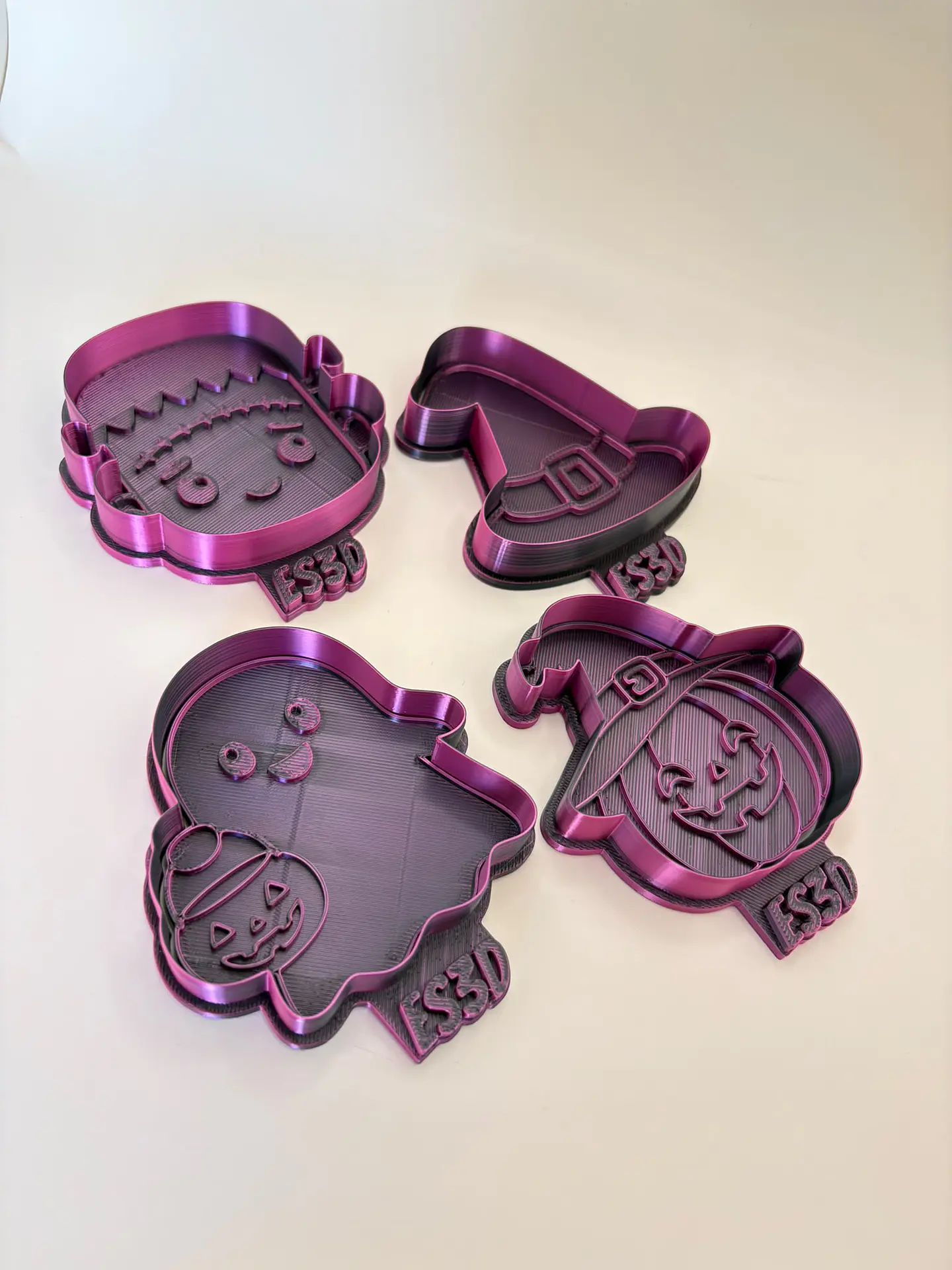 Cortadores de biscoito Hallowen 4 peças 1