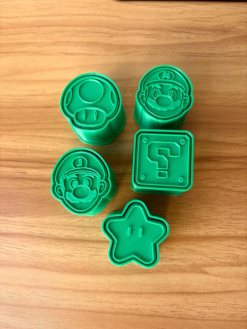Kit Ejetores Super Mario - 5 peças 