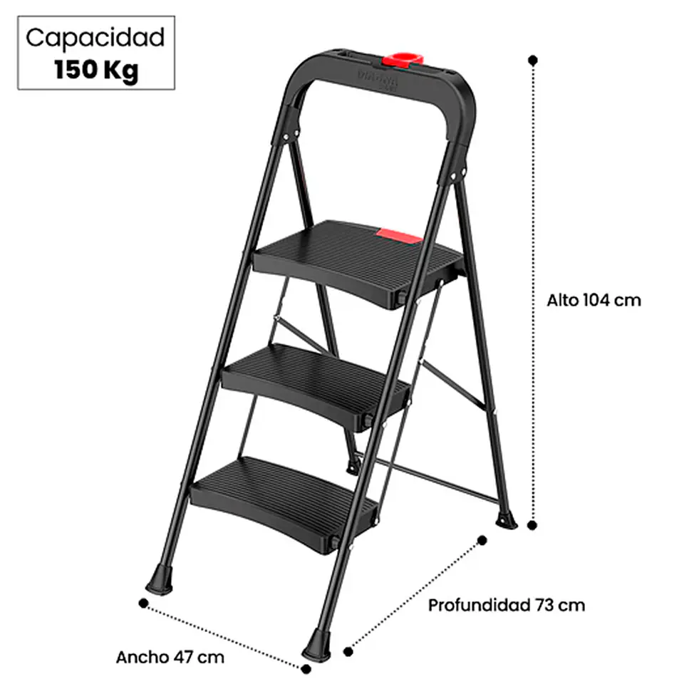 Piso Escalera Plegable 3p Luxury 2