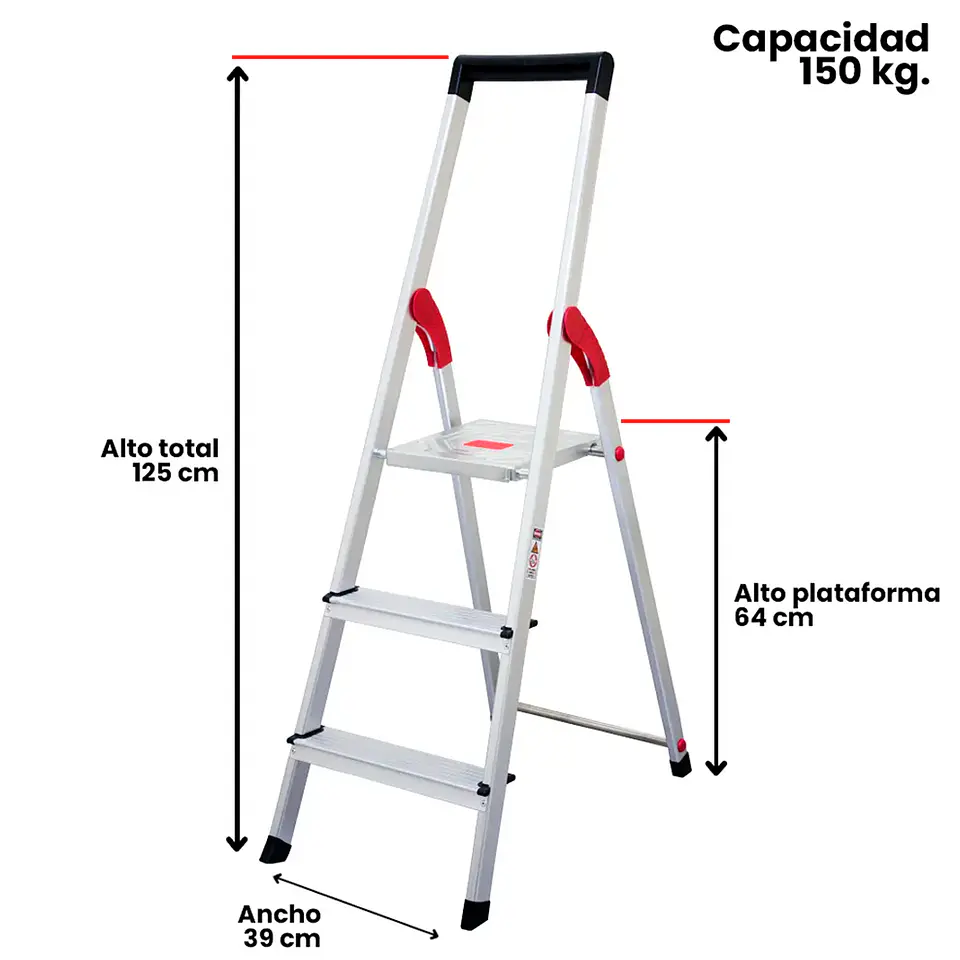 Esc. Alum Tijera Plataforma 3 Peld 4