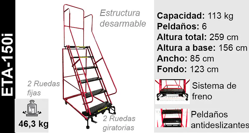 Esc. Tipo Avion 1.5m Importada 2