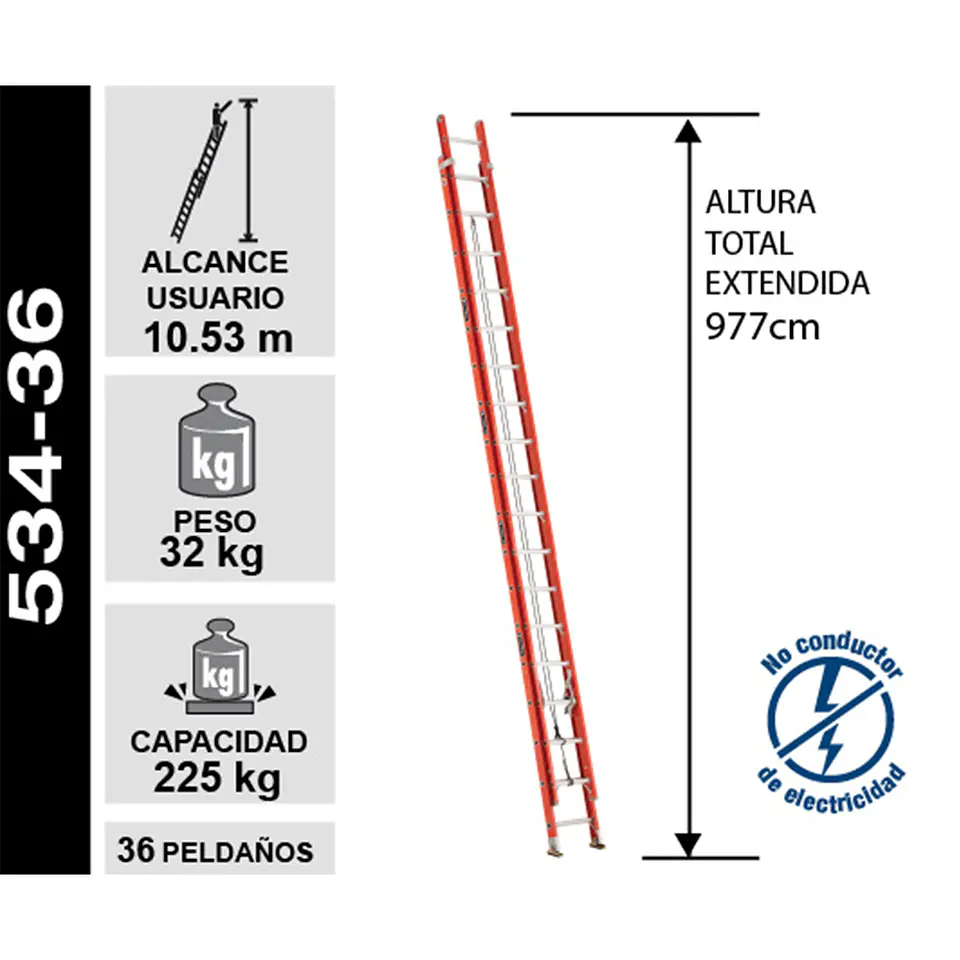 Esc. F. Vidrio Telesc. 9.75m 2