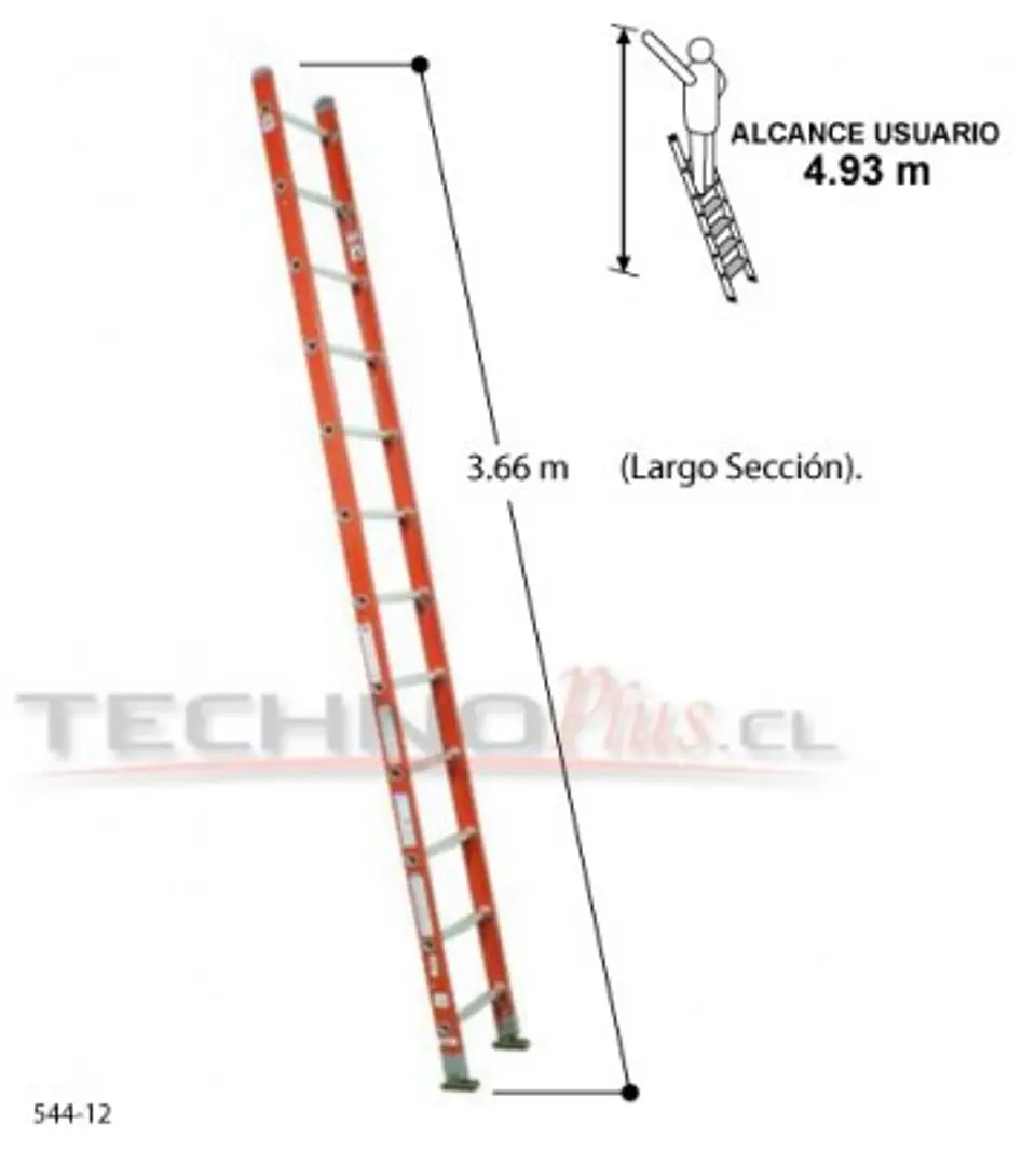 Esc. F. Vidrio Recta 3.66m 6