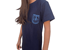 Polera Azul Unisex Manga Corta Colegio Providencia