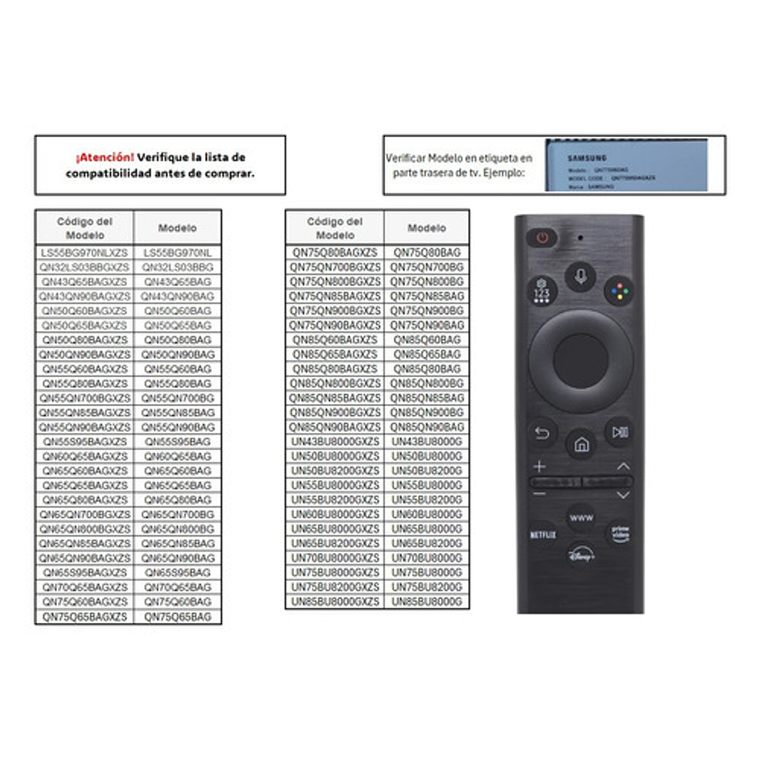 Control Para Smart Tv Samsung Carga Solar Bn59-01386m 5