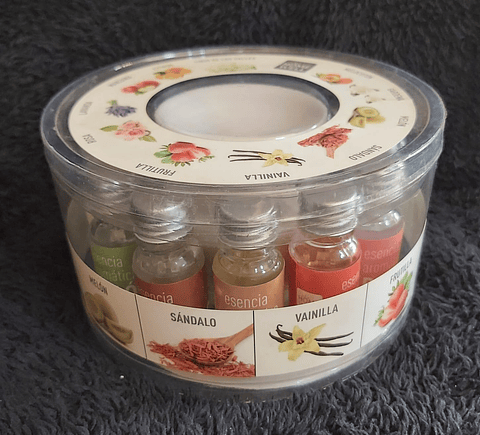 Difusor de Aromas 12 aceites esenciales con quemador de cerámica