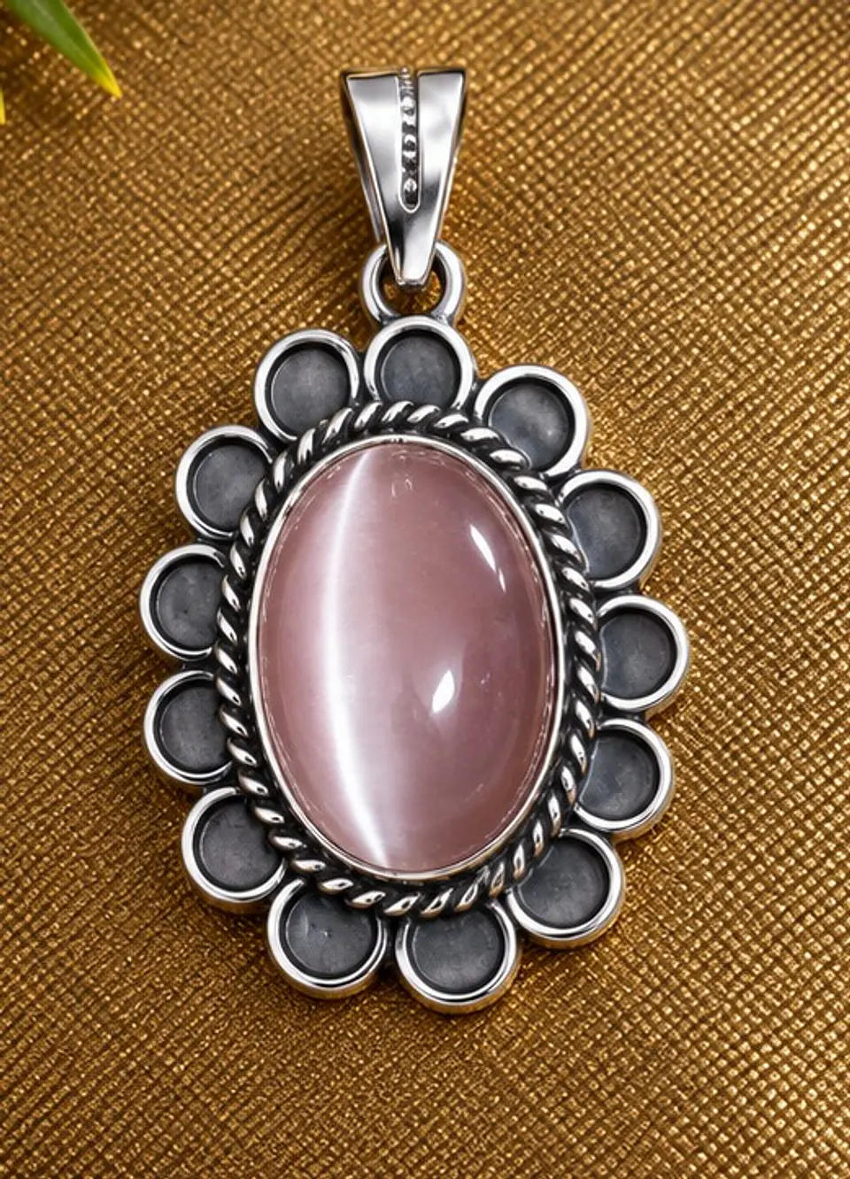 Colgante plata, piedra 1