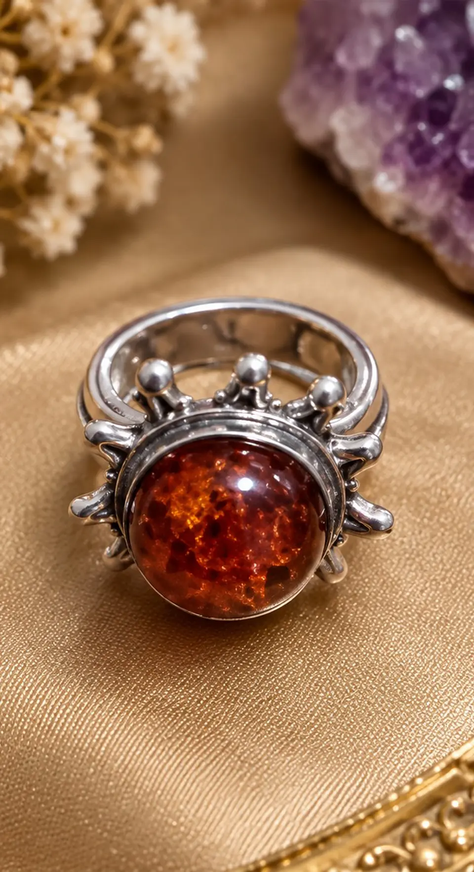 Anillo plata piedra 1