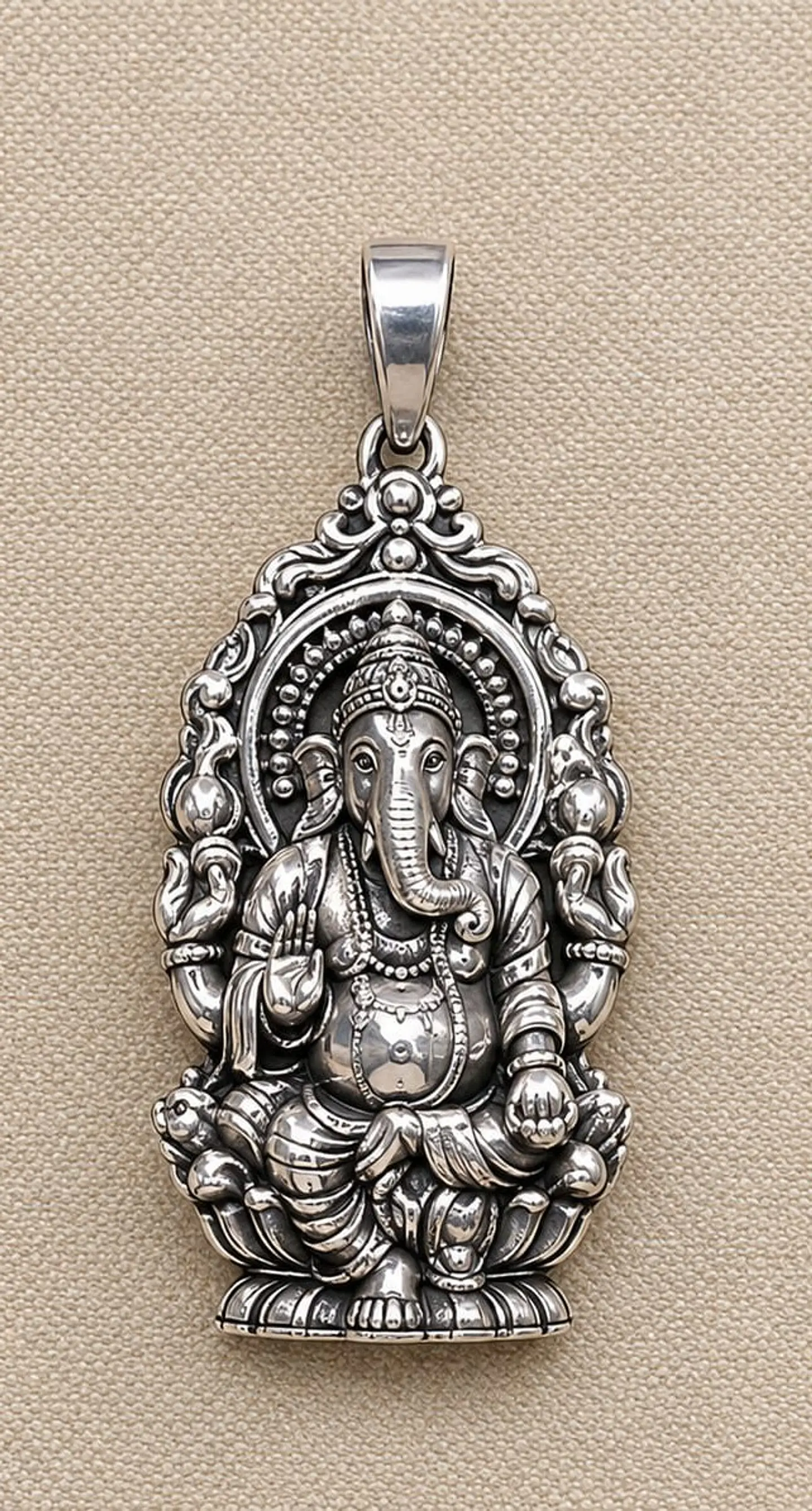 Colgante plata Ganesha 1