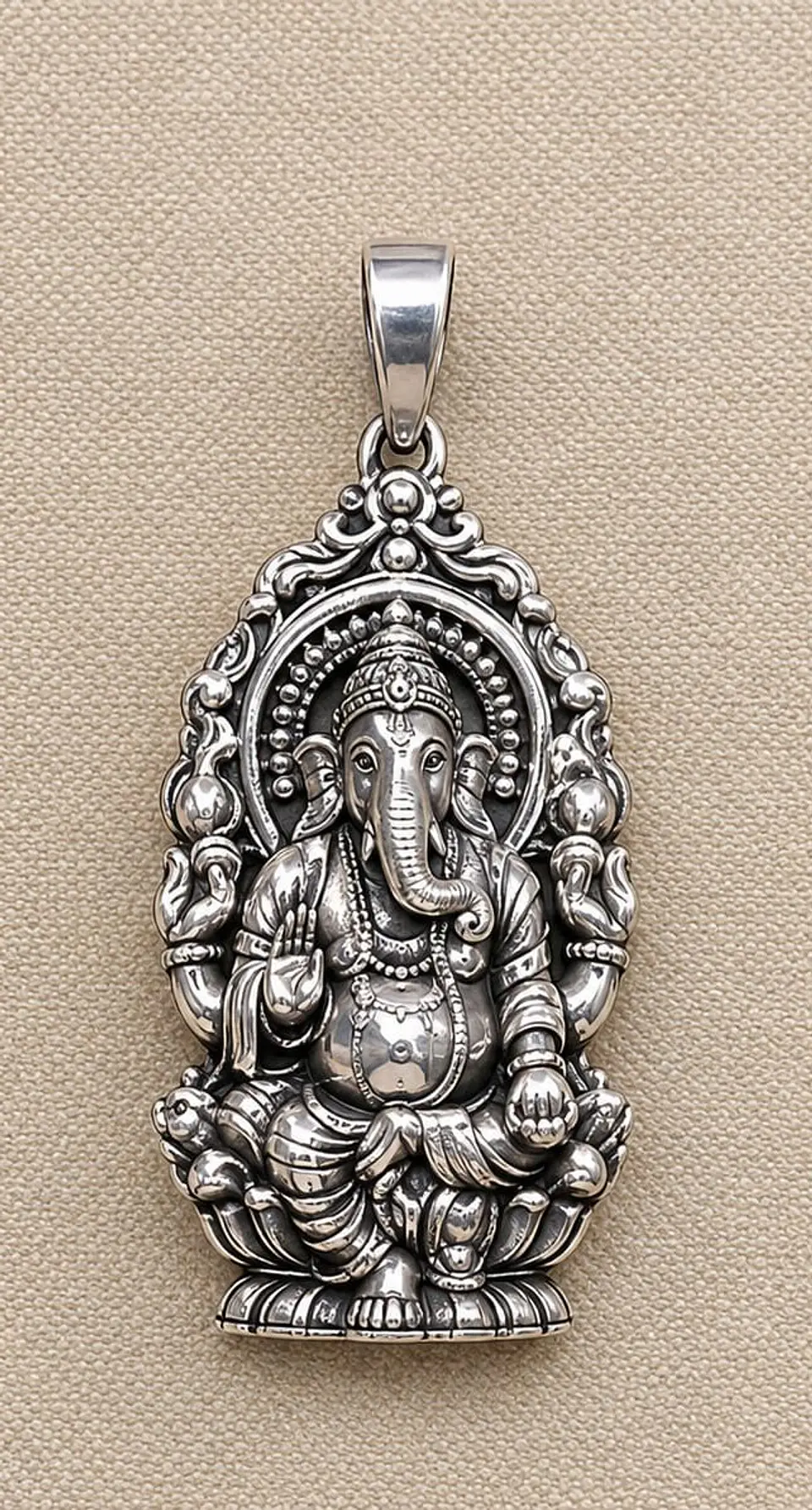 Colgante plata Ganesha 1