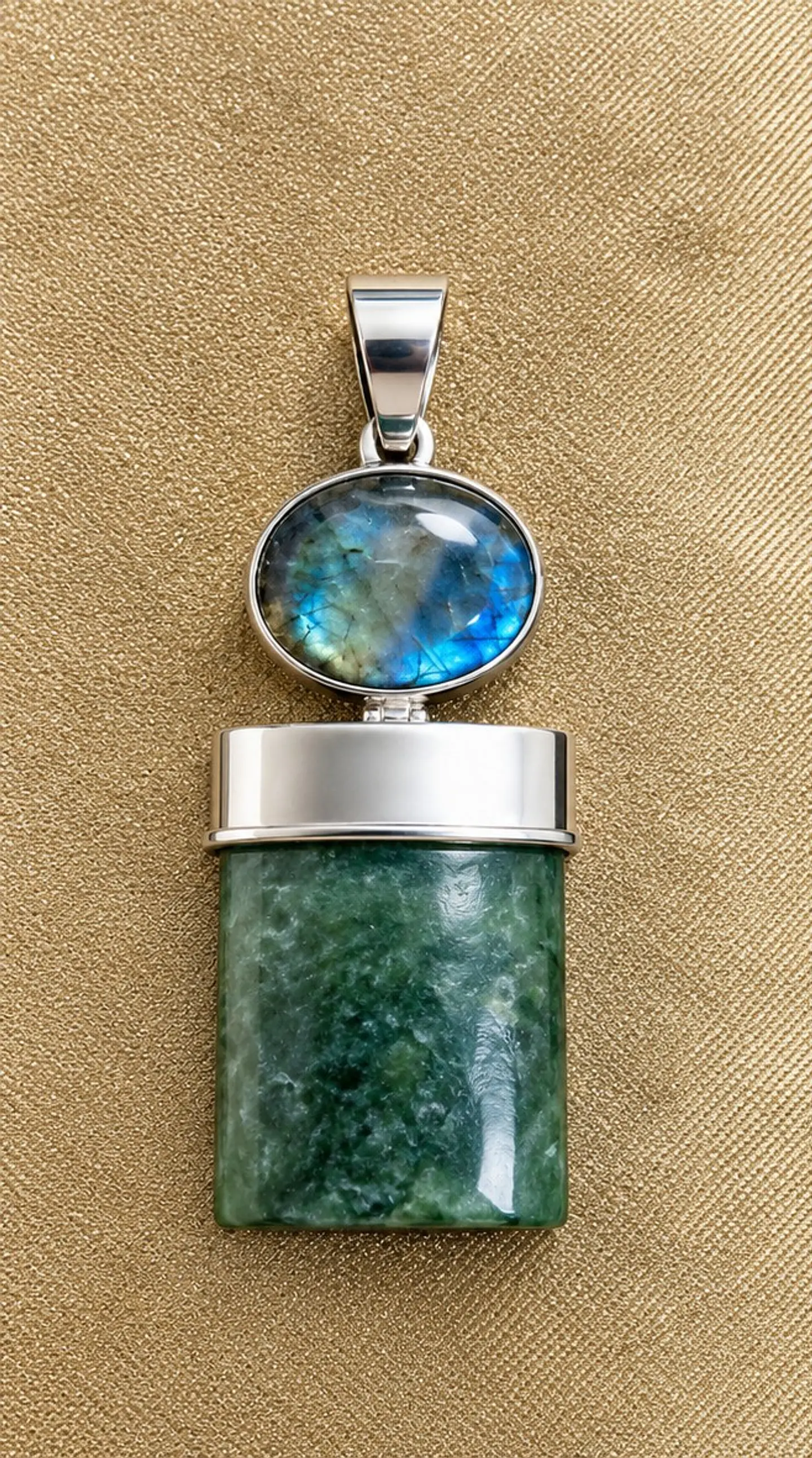 Colgante plata, piedra  1
