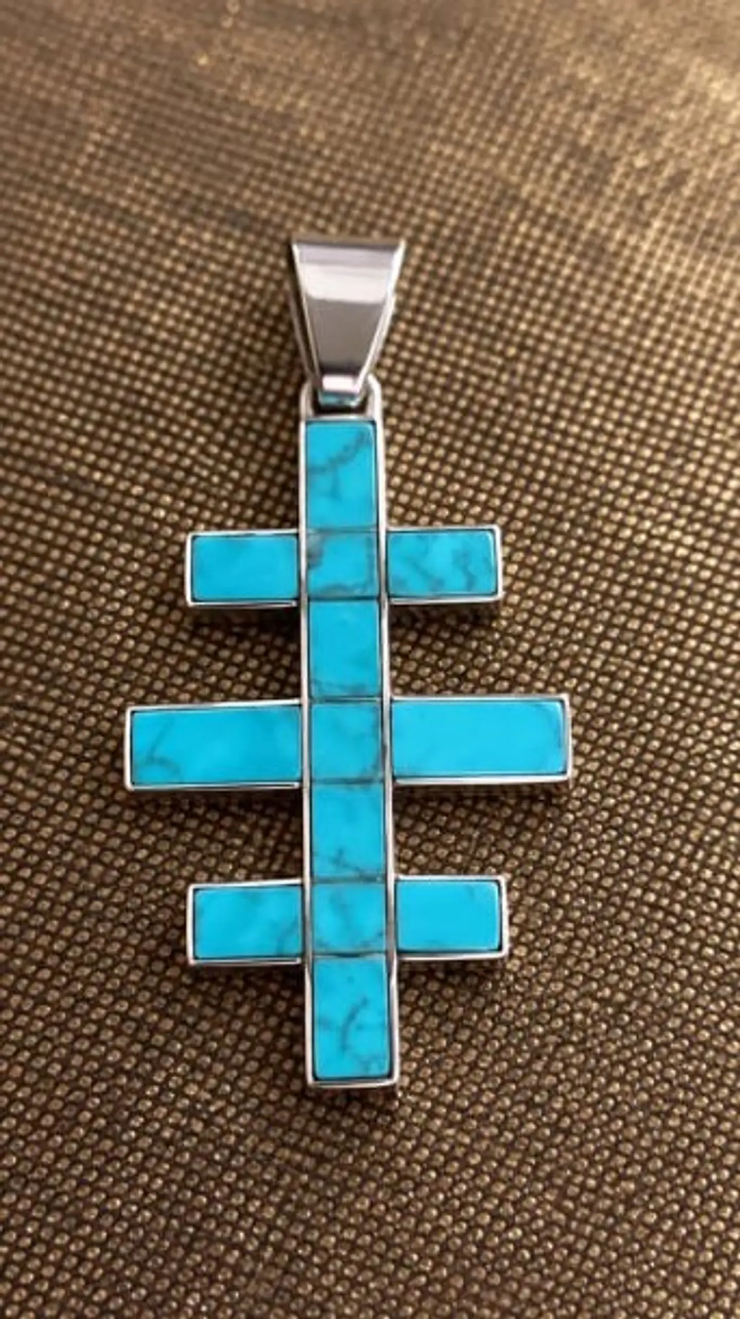 Colgante plata turqueza 1