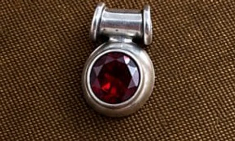 Colgante plata, piedra