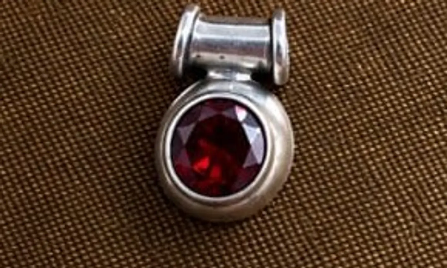 Colgante plata, piedra 1