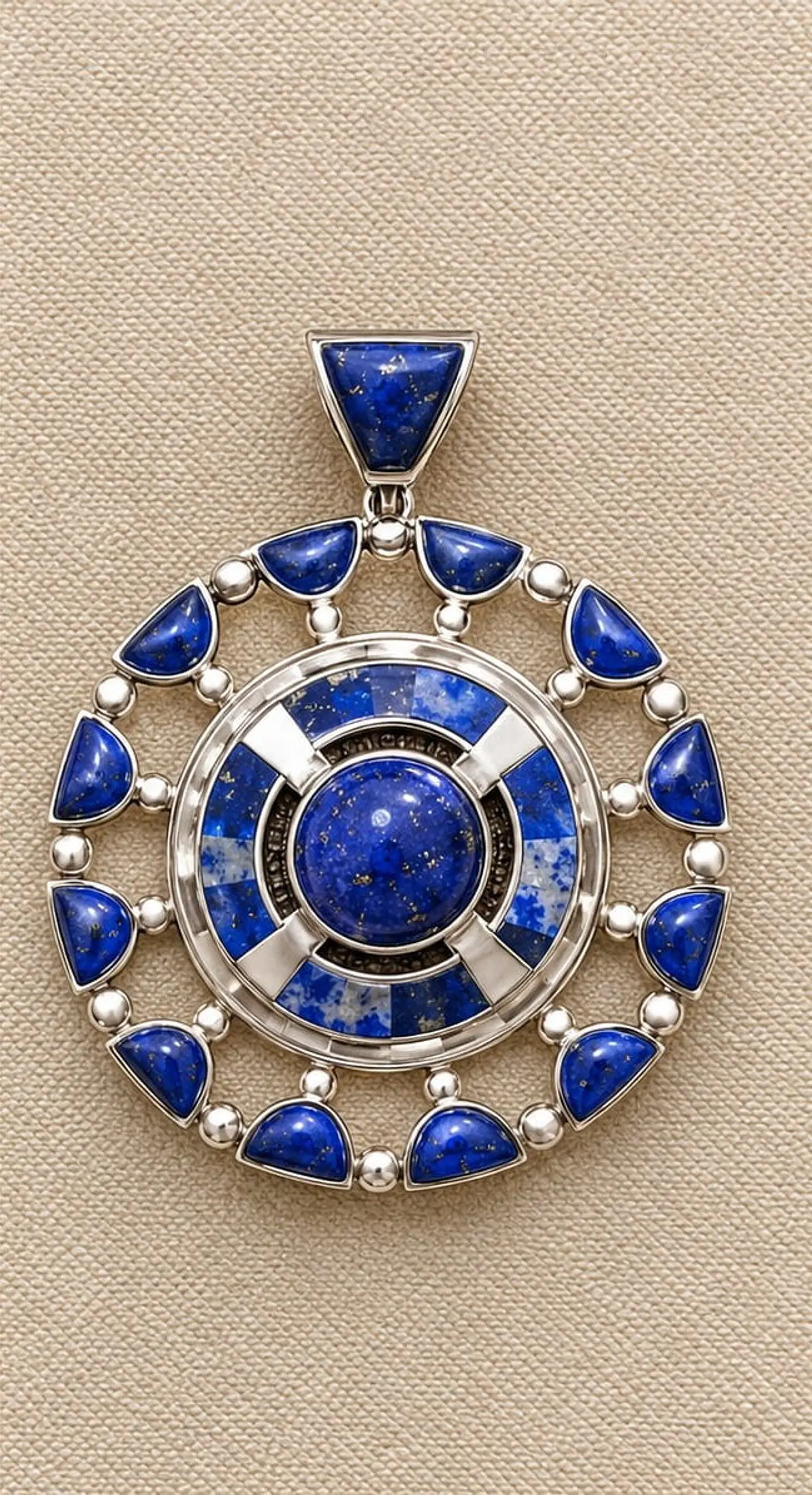 Colgante plata piedra lazuli  1