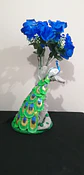 Pavo real  Florero Escultura - Miniatura 2