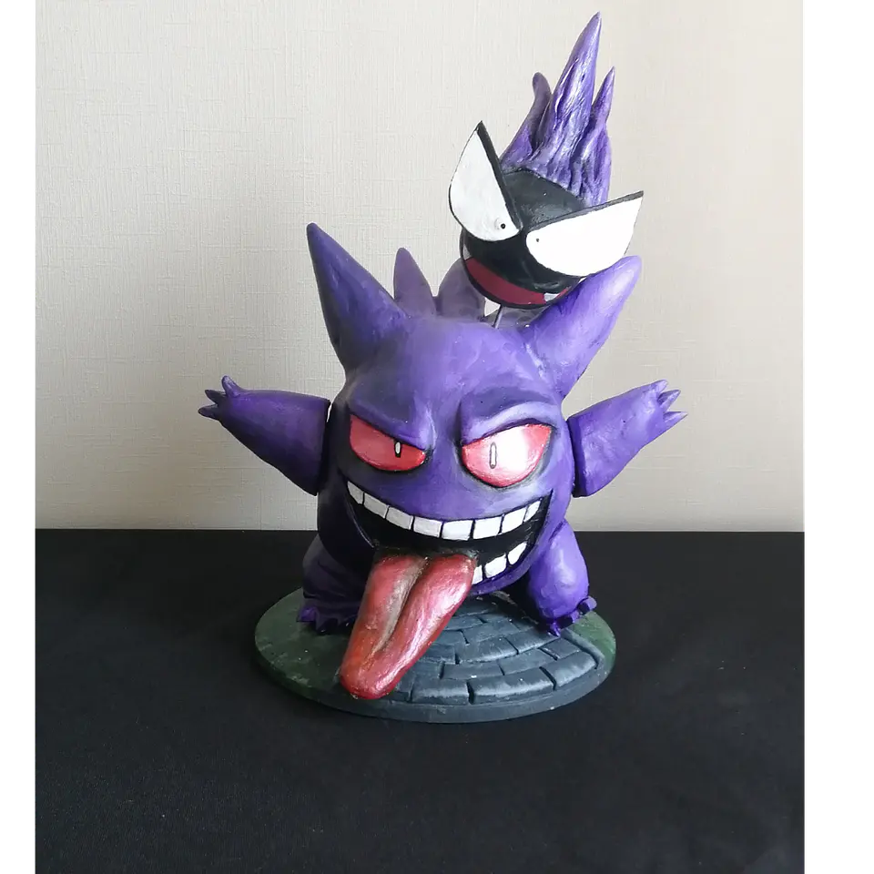 Gengar & Gastly Escultura  1