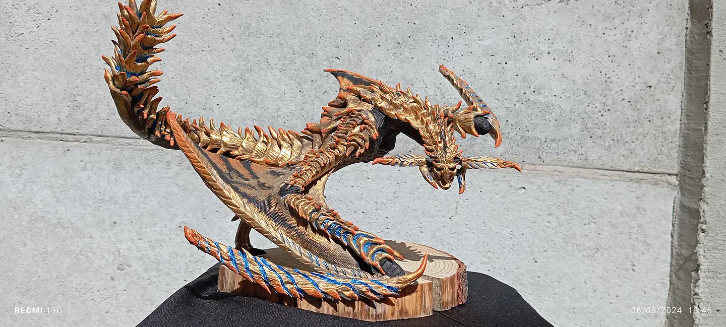 Rey Dau Monster Hunter wilds Escultura 4