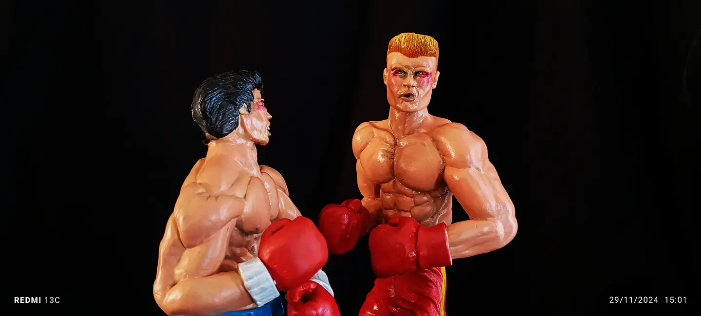 Rocky Balboa  vs Iván Drago Figuras diorama 4