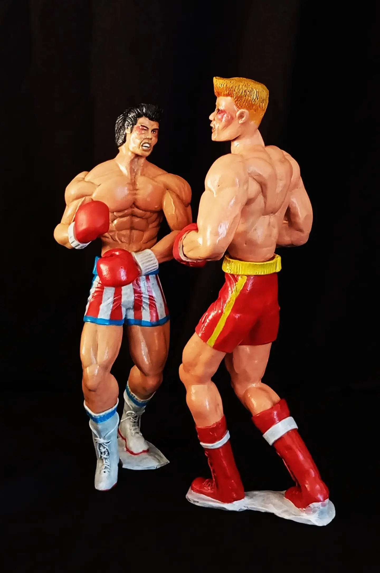 Rocky Balboa  vs Iván Drago Figuras diorama 1