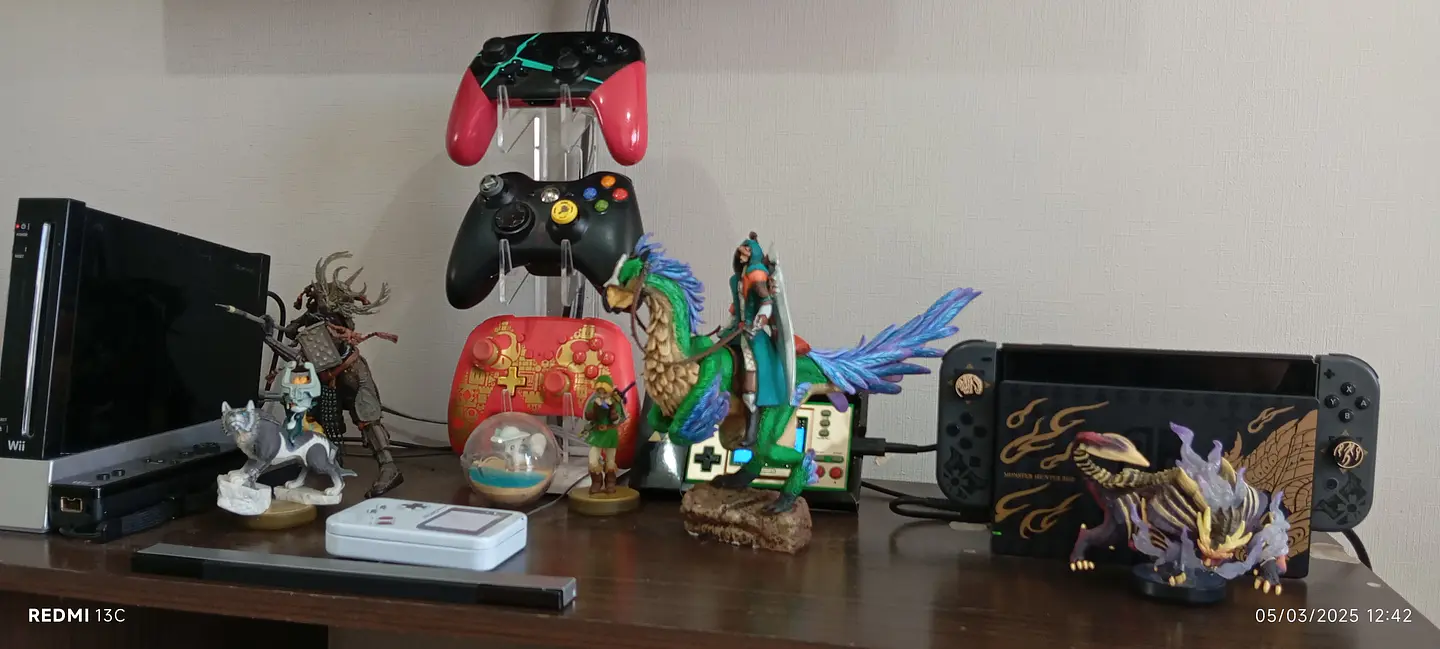 Monster Hunter wilds escultura Seikret & hunter  8