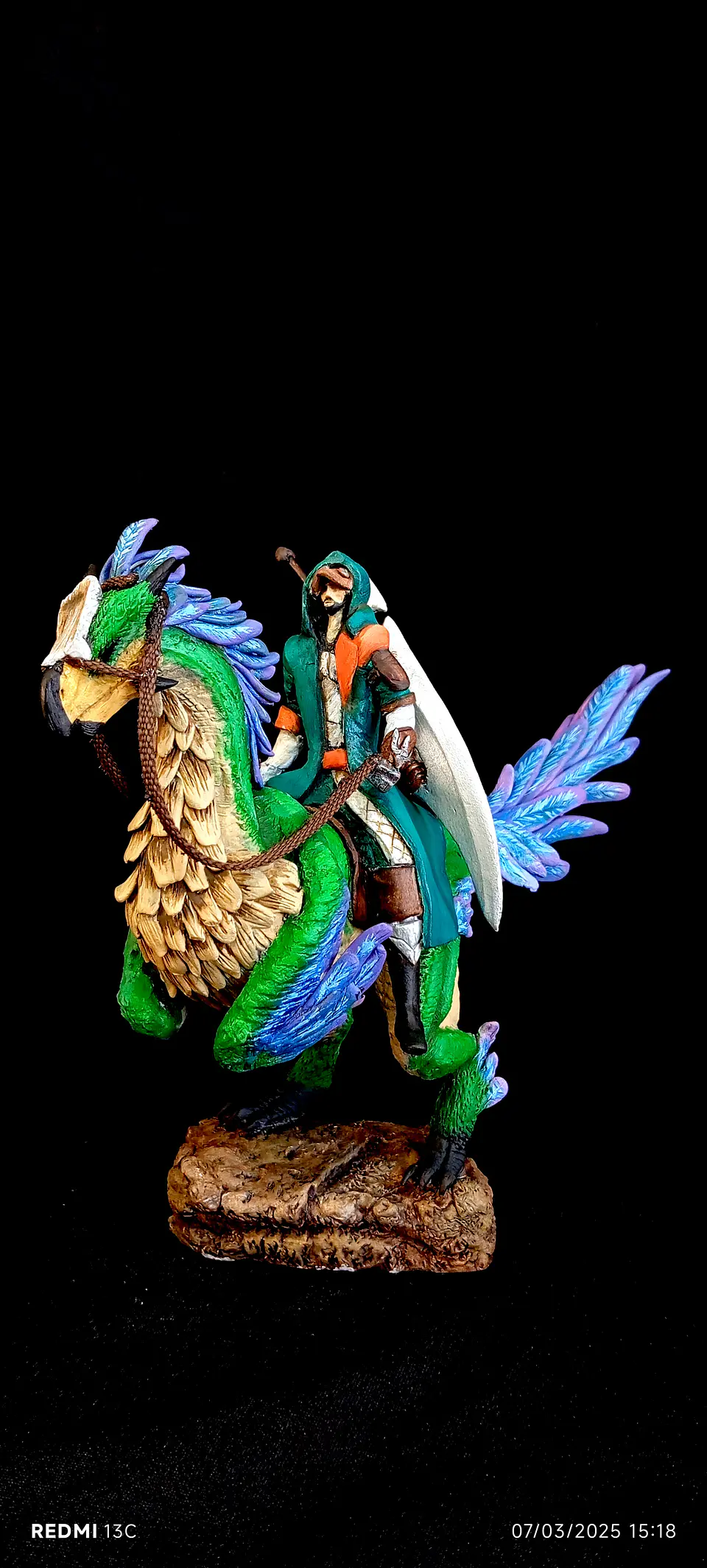 Monster Hunter wilds escultura Seikret & hunter  5
