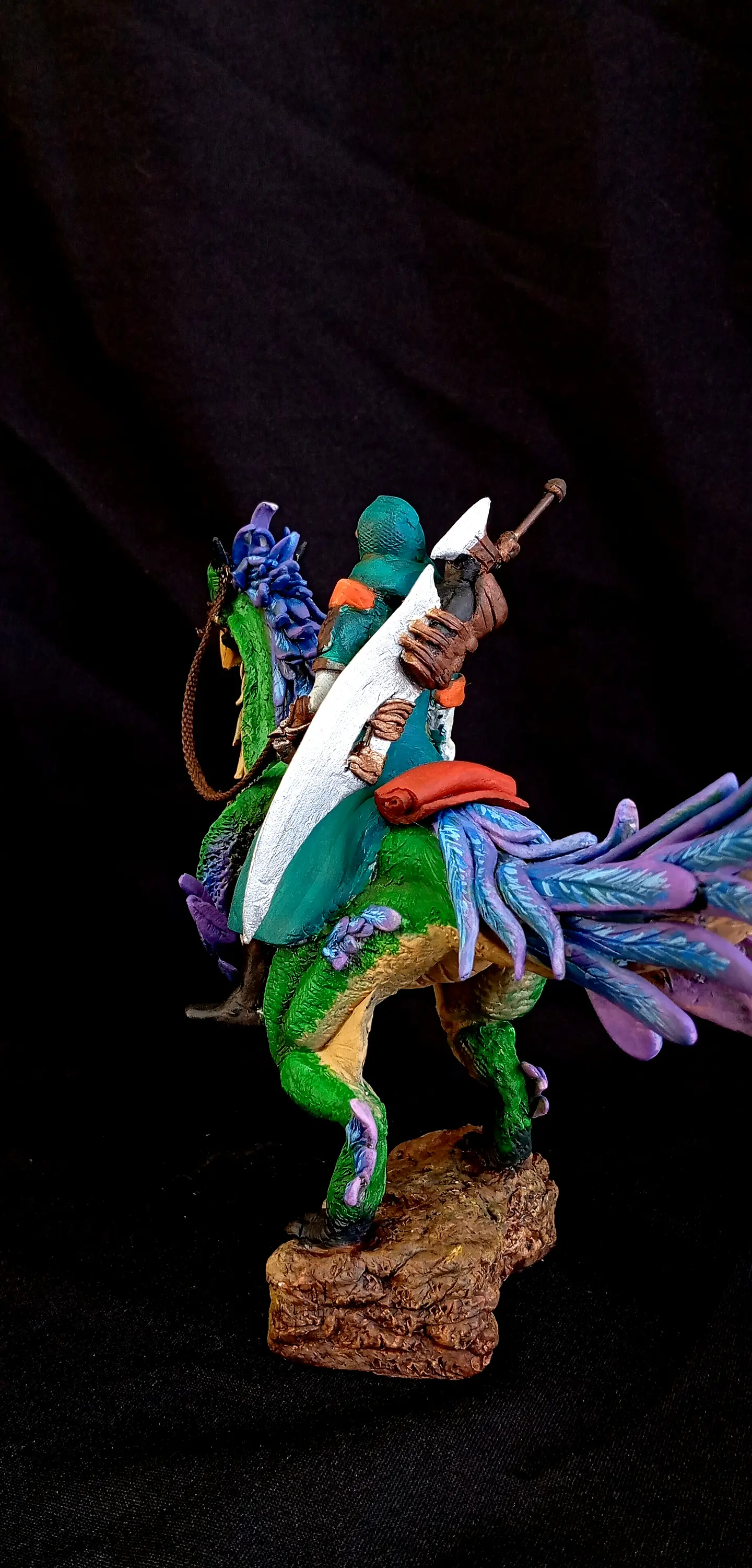 Monster Hunter wilds escultura Seikret & hunter  4