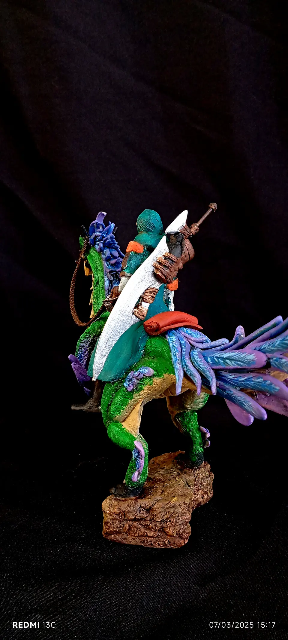 Monster Hunter wilds escultura Seikret & hunter  4