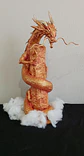 Dragon Oriental Dorado Escultura 70cm - Miniatura 6