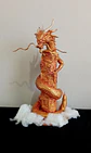 Dragon Oriental Dorado Escultura 70cm - Miniatura 3