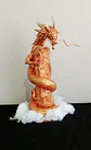 Dragon Oriental Dorado Escultura 70cm - Miniatura 4