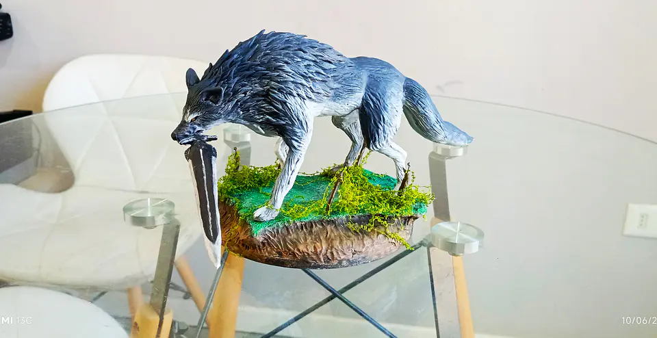 Great Wolf Sif escultura Dark souls 8
