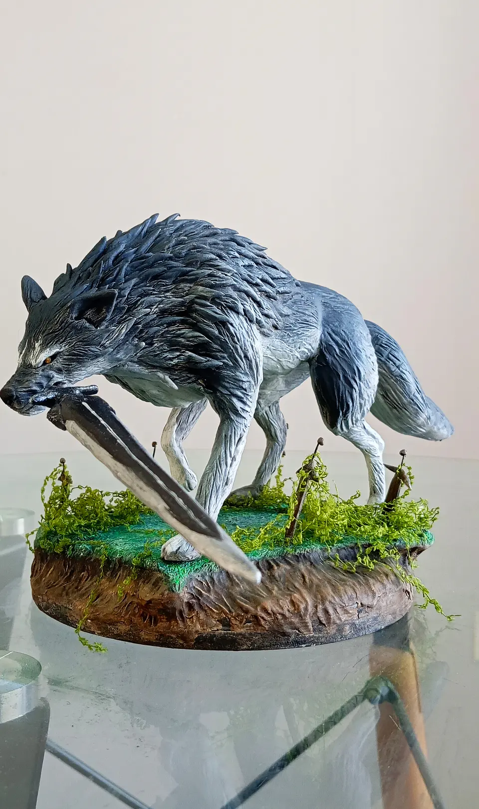 Great Wolf Sif escultura Dark souls 9