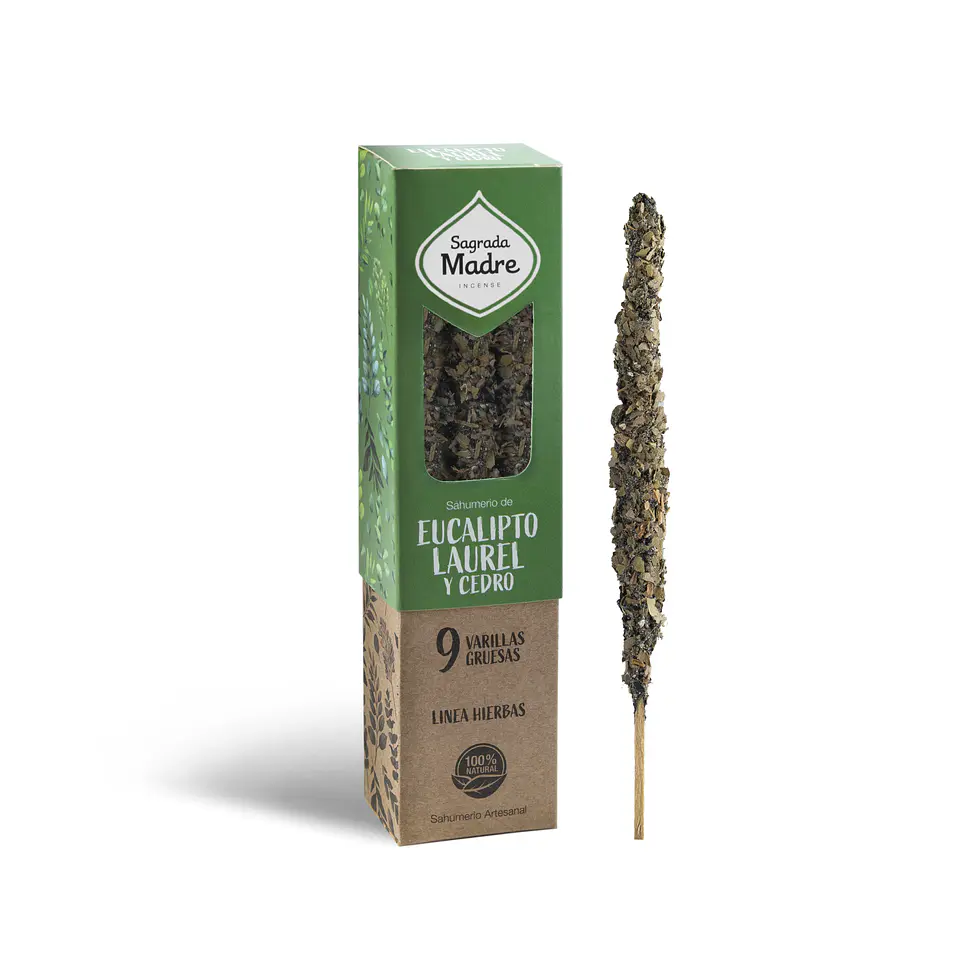 Sahumerio Herbal Eucalipto, Laurel y Cedro 1